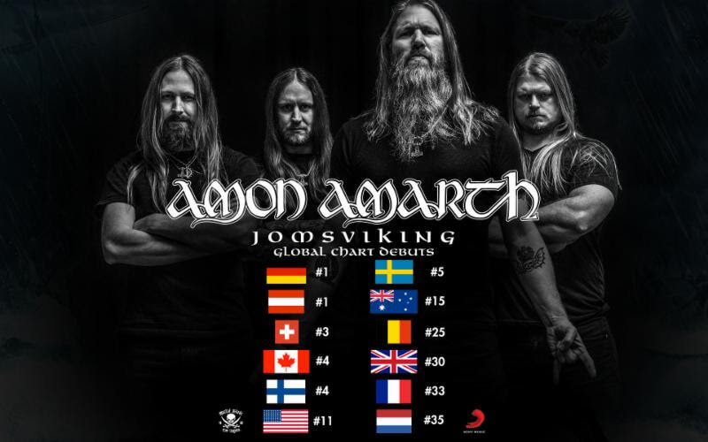 Amon Amarth US Tour Underway, Worldwide Chart Domination Achieved