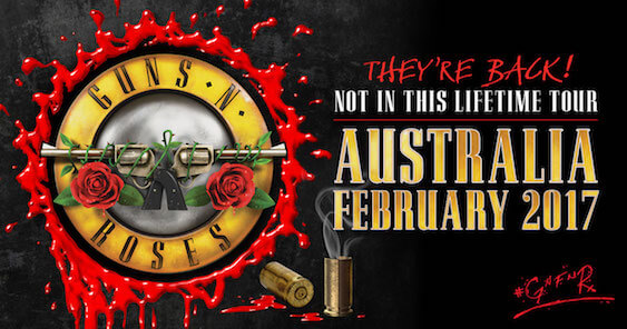 guns n roses australian tour playlist